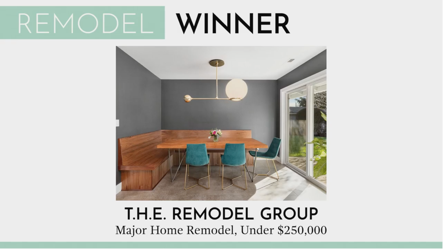 Structure+Style Award Winner: Best Major Home Remodel Under $250k for the second year running